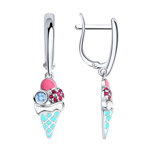 Серьги 94022984 (Ag 925)