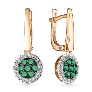 Серьги 25656-101 (Au 585)