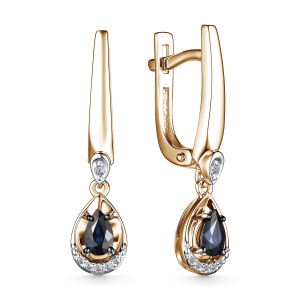 Серьги 25749-102 (Au 585)