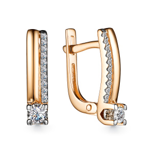 Серьги 24756-100 (Au 585)