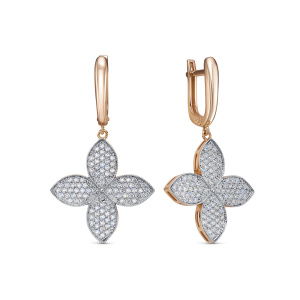 Серьги 120106 (Au 585)