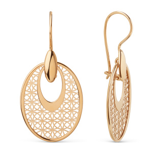 Серьги 501722-1000 (Au 585)