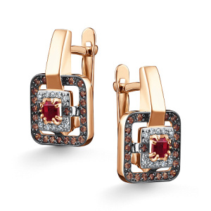 Серьги 26697-166 (Au 585)