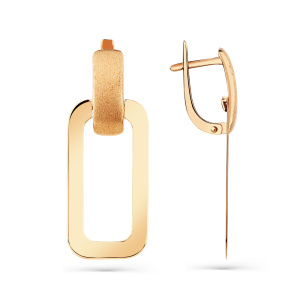 Серьги 002-0412-1000-010 (Au 585)