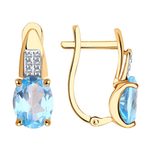 Серьги 725384 (Au 585)