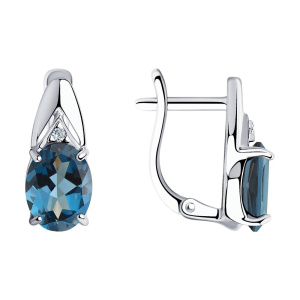 Серьги 92021692 (Ag 925)