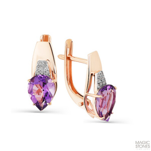 Серьги 02-3-132-0201-011 (Au 585)