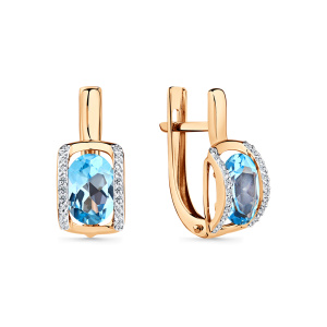 Серьги 02-3-555-1301-011 (Au 585)