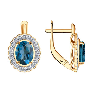 Серьги 728143 (Au 585)