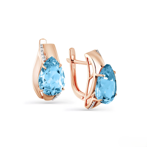 Серьги 02-2-859-1301-011 (Au 585)