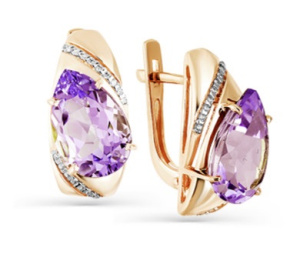 Серьги 02-2-859-0201-011 (Au 585)