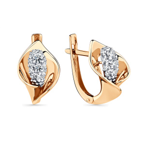 Серьги 002-0755-0001-041 (Au 585)