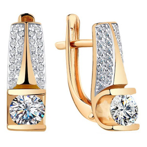 Серьги 002-0668-0001-011 (Au 585)