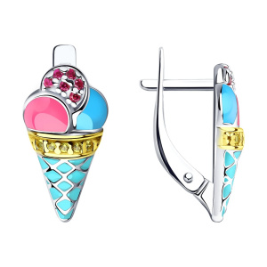 Серьги 94022777 (Ag 925)