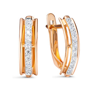 Серьги 1205800 (Au 585)