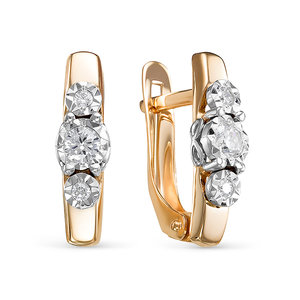 Серьги 1200131 (Au 585)