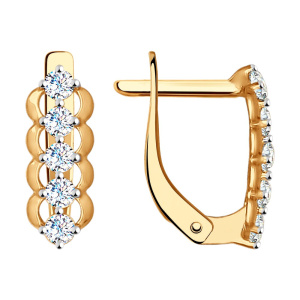 Серьги 027149 (Au 585)