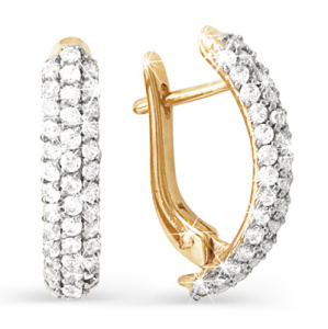 Серьги 120022 (Au 585)