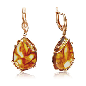 Серьги 02-3658-00-271-1110-46 (Au 585)