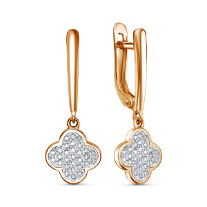 Серьги 122652-1 (Au 585)