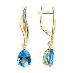 Серьги 728533 (Au 585)