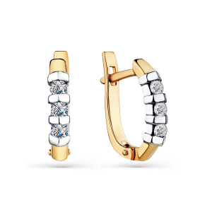 Серьги 2-104-687 (Au 585)