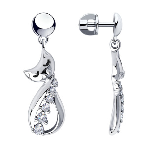 Серьги 94024031 (Ag 925)