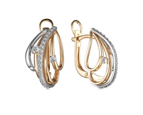 Серьги 24740-100 (Au 585)