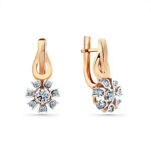 Серьги 002-0857-0001-011 (Au 585)