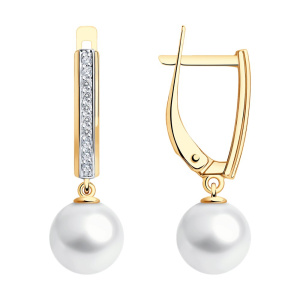 Серьги 792390 (Au 585)