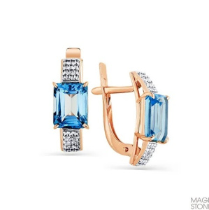 Серьги 02-2-606-1301-011 (Au 585)