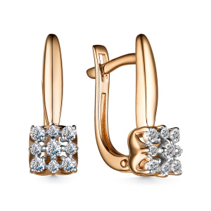 Серьги 25456-100 (Au 585)