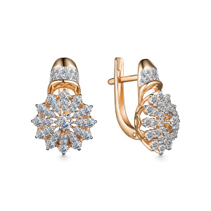 Серьги 002-0805-0001-011 (Au 585)