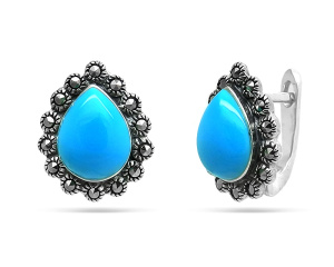 Серьги SL-AGA80. (Ag 925)