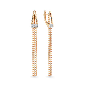 Серьги 002-0762-7101-011 (Au 585)