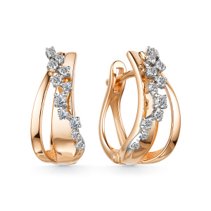 Серьги 23959-100№211 (Au 585)