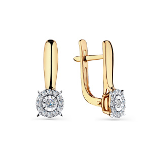 Серьги 2-408634-00-00 (Au 585)