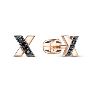 Серьги 050006 ч (Au 585)