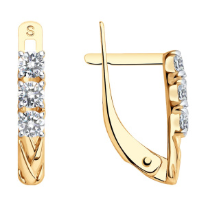 Серьги 027574 (Au 585)