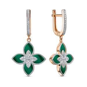 Серьги 120127 м (Au 585)