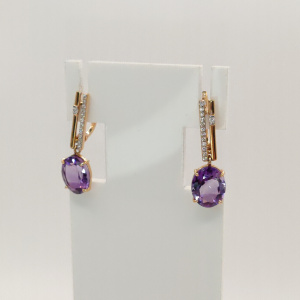 Серьги 02-1-785-02 (Au 585)