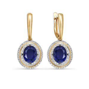 Серьги БР220544гт (Au 585)