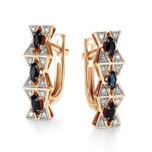 Серьги 26454-102 (Au 585)