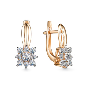 Серьги 002-0804-0001-011 (Au 585)