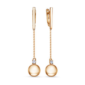 Серьги дф120642р (Au 585)