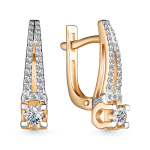 Серьги 25726-100 (Au 585)