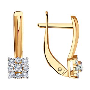 Серьги 029818 (Au 585)