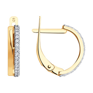 Серьги 027125 (Au 585)