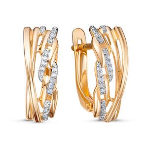 Серьги 1204421 (Au 585)