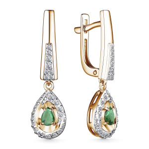 Серьги 25738-101 (Au 585)